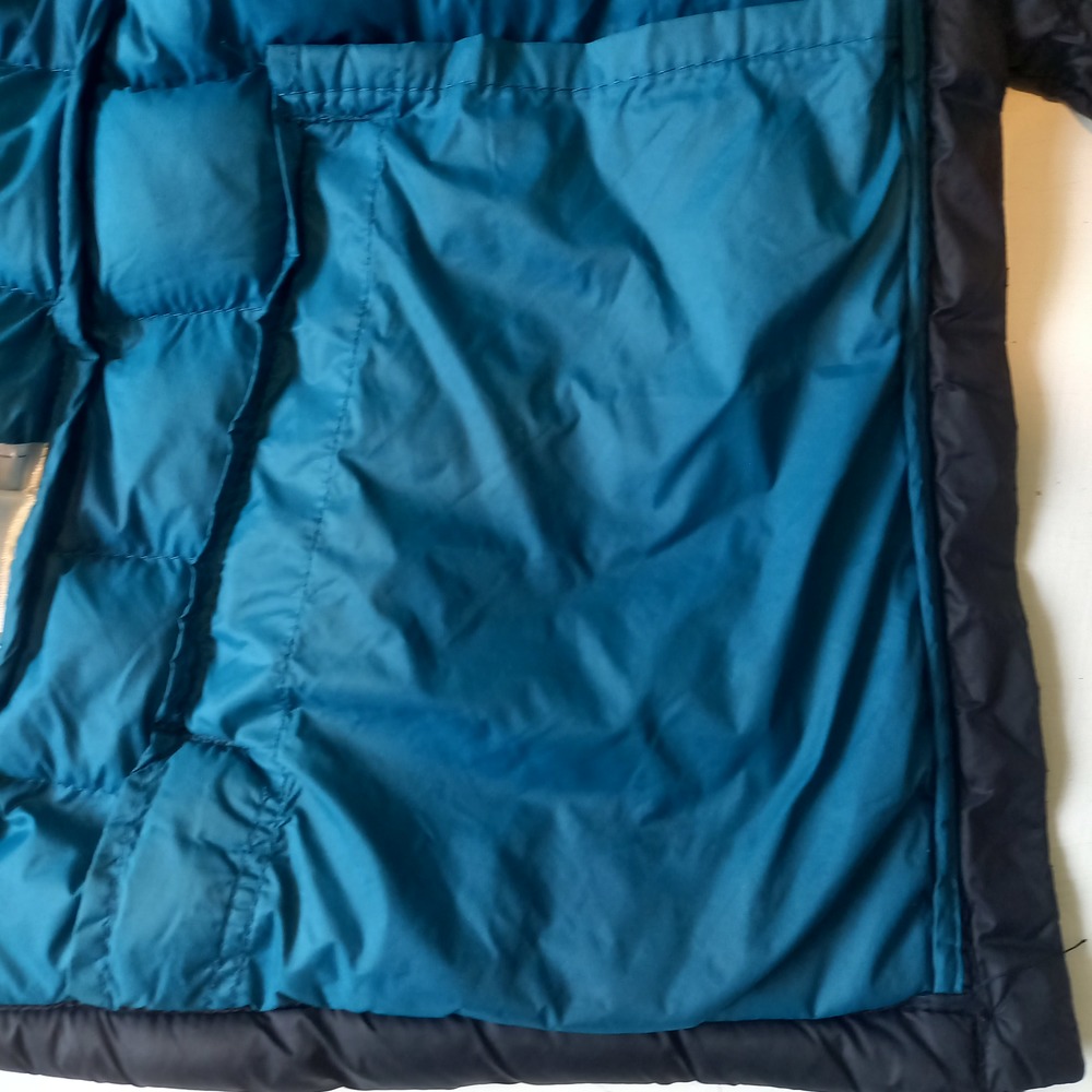 Size 12 Black Padded Hooded Coat Quilted - Picture 4 of 12
